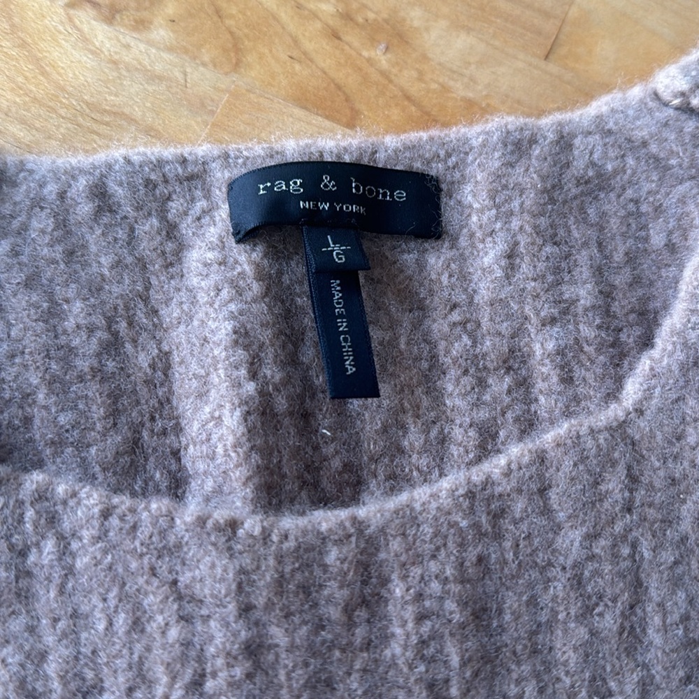 Rag And Bone Extra Fine Wool Sweater Size Large - image 2
